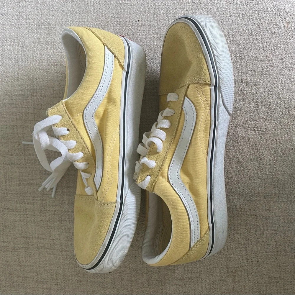 Vans Butter Yellow and White Sneakers - Picture 4 of 6